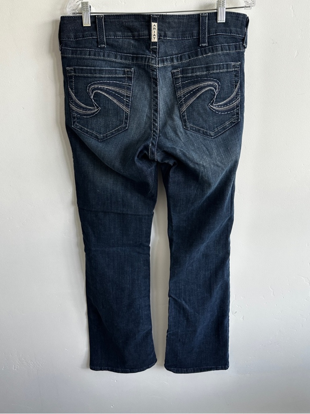 R.E.A.L. Mid Rise Arrow Fit Stretch Angel Boot Cut Jean Blue Size 32 Regular - Picture 4 of 8